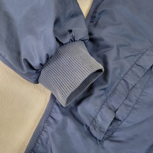 Vintage Lacoste Club Men’s Jacket Medium Blue Full Zip Rain Coat Windbreaker - Picture 4 of 13